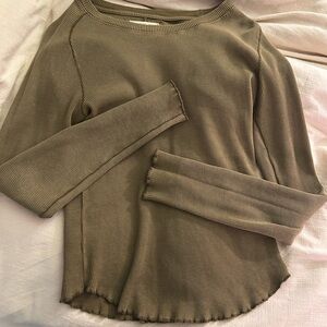 We the Free Easy Does It Thermal Tee Medium